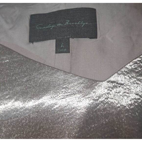 Anthropologie Sunday in Brooklyn Shimmer Lined  Tank Size Large NEW ,No Tag - Picture 6 of 6